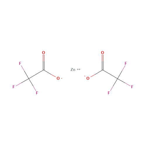 zinc;2,2,2-trifluoroacetate (CAS: 21907-47-1) - Chemical Structure and Molecular Formula 
