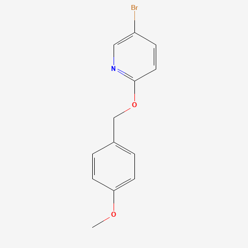 5-bromo-2-[(4-methoxyphenyl)methoxy]pyridine (CAS: 663955-79-1) - Chemical Structure and Molecular Formula 
