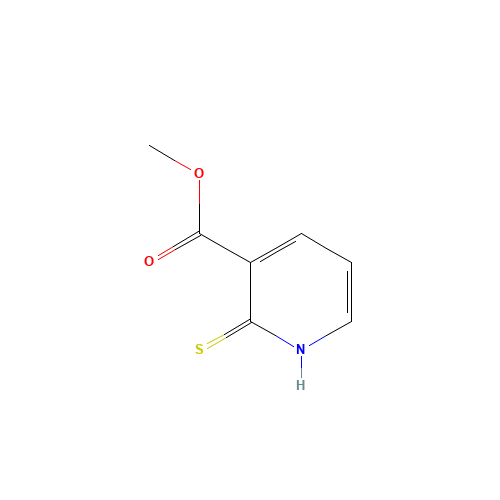 methyl 2-sulfanylidene-1H-pyridine-3-carboxylate (CAS: 74470-32-9) - Chemical Structure and Molecular Formula 