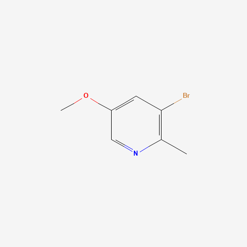 3-bromo-5-methoxy-2-methylpyridine (CAS: 1256823-49-0) - Chemical Structure and Molecular Formula 