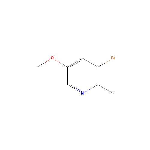 3-bromo-5-methoxy-2-methylpyridine (CAS: 1256823-49-0) - Chemical Structure and Molecular Formula 