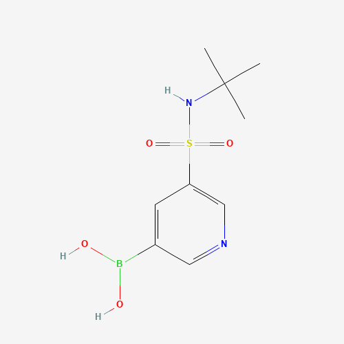 [5-(tert-butylsulfamoyl)pyridin-3-yl]boronic acid (CAS: 1314987-50-2) - Chemical Structure and Molecular Formula 
