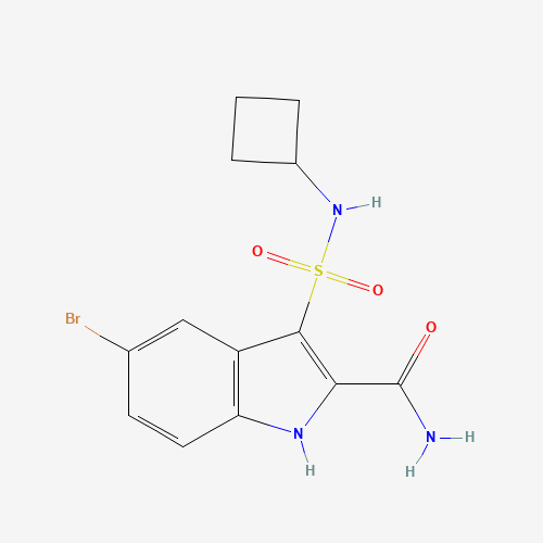 5-bromo-3-(cyclobutylsulfamoyl)-1H-indole-2-carboxamide (CAS: 918494-99-2) - Related Chemical Product