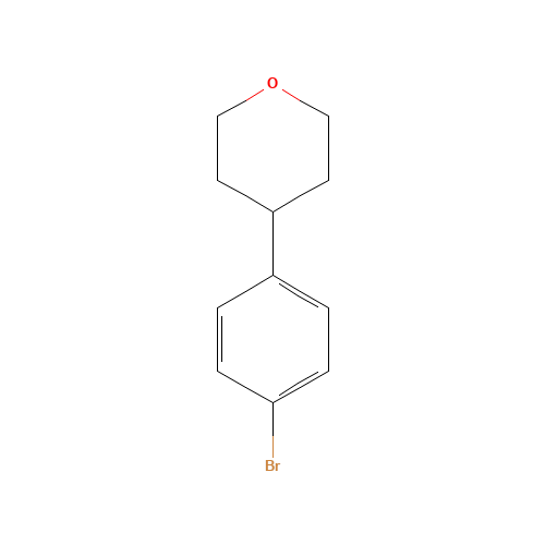4-(4-bromophenyl)oxane (CAS: 811828-76-9) - Chemical Structure and Molecular Formula 
