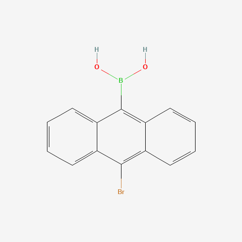 (10-bromoanthracen-9-yl)boronic acid (CAS: 641144-16-3) - Chemical Structure and Molecular Formula 