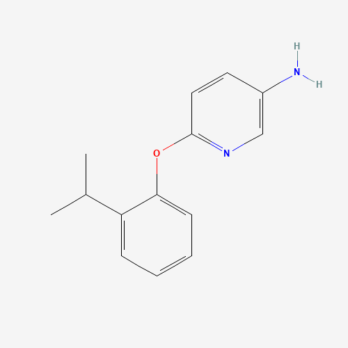 6-(2-propan-2-ylphenoxy)pyridin-3-amine (CAS: 224187-21-7) - Chemical Structure and Molecular Formula 