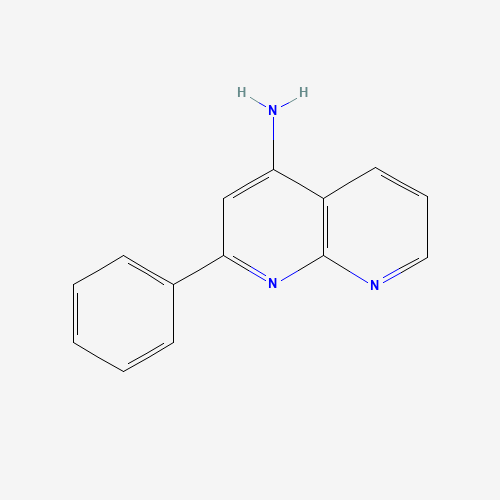 2-phenyl-1,8-naphthyridin-4-amine (CAS: 855522-04-2) - Chemical Structure and Molecular Formula 