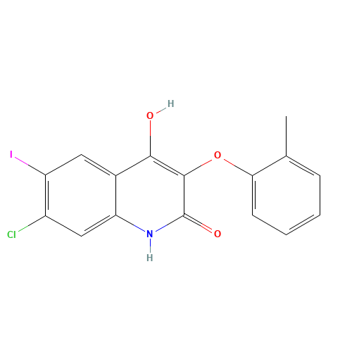 7-chloro-4-hydroxy-6-iodo-3-(2-methylphenoxy)-1H-quinolin-2-one (CAS: 1398340-83-4) - Related Chemical Product