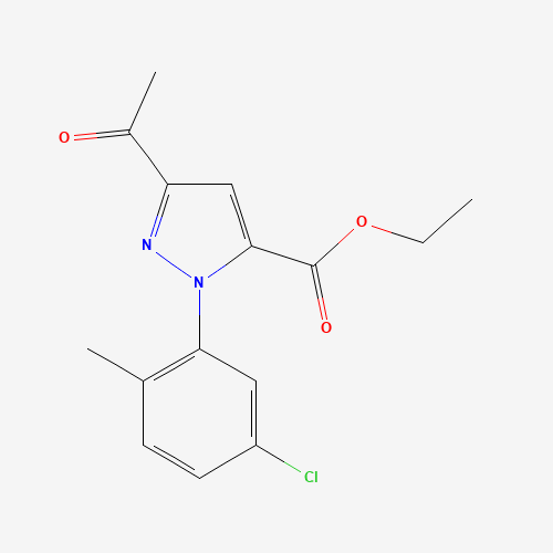 ethyl 5-acetyl-2-(5-chloro-2-methylphenyl)pyrazole-3-carboxylate (CAS: 1403333-31-2) - Related Chemical Product