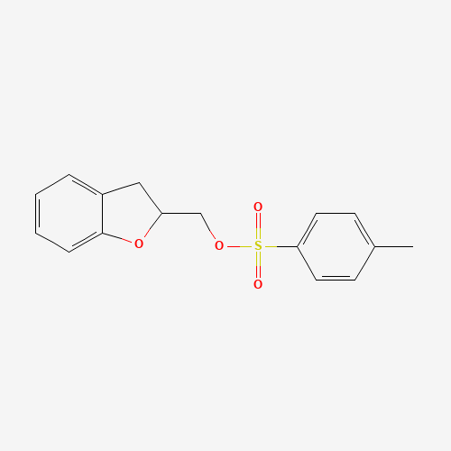 2,3-dihydro-1-benzofuran-2-ylmethyl 4-methylbenzenesulfonate (CAS: 94709-25-8) - Chemical Structure and Molecular Formula 