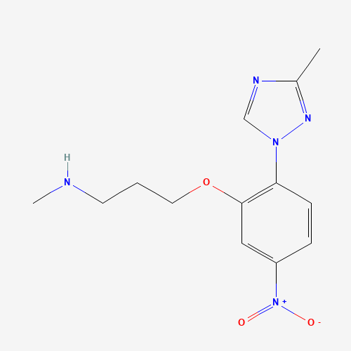 N-methyl-3-[2-(3-methyl-1,2,4-triazol-1-yl)-5-nitrophenoxy]propan-1-amine (CAS: 1356009-28-3) - Related Chemical Product