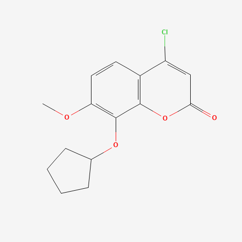 4-chloro-8-cyclopentyloxy-7-methoxychromen-2-one (CAS: 1001056-82-1) - Related Chemical Product