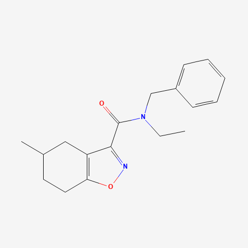 N-benzyl-N-ethyl-5-methyl-4,5,6,7-tetrahydro-1,2-benzoxazole-3-carboxamide (CAS: 932547-22-3) - Related Chemical Product