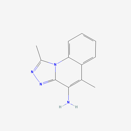 1,5-dimethyl-[1,2,4]triazolo[4,3-a]quinolin-4-amine (CAS: 880875-02-5) - Chemical Structure and Molecular Formula 