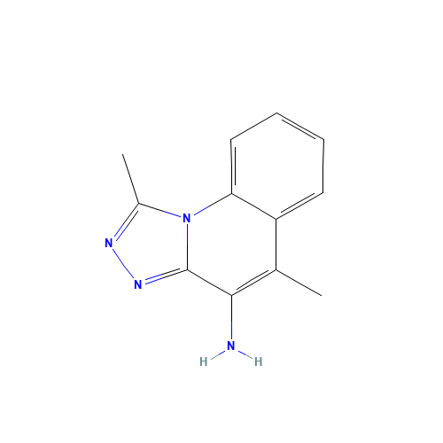 1,5-dimethyl-[1,2,4]triazolo[4,3-a]quinolin-4-amine (CAS: 880875-02-5) - Chemical Structure and Molecular Formula 