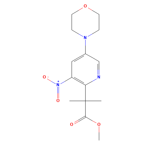 methyl 2-methyl-2-(5-morpholin-4-yl-3-nitropyridin-2-yl)propanoate (CAS: 1259512-35-0) - Related Chemical Product