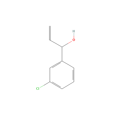 1-(3-chlorophenyl)prop-2-en-1-ol (CAS: 58824-53-6) - Chemical Structure and Molecular Formula 