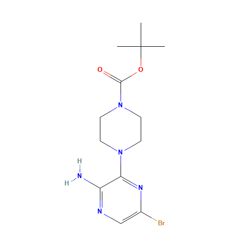 tert-butyl 4-(3-amino-6-bromopyrazin-2-yl)piperazine-1-carboxylate (CAS: 479685-13-7) - Related Chemical Product