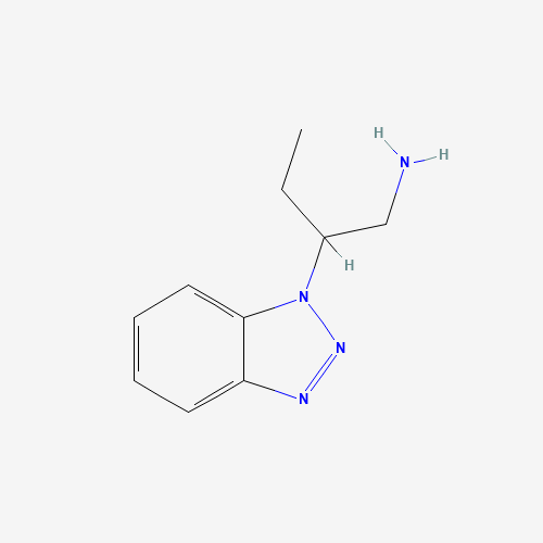 2-(benzotriazol-1-yl)butan-1-amine (CAS: 26861-67-6) - Chemical Structure and Molecular Formula 