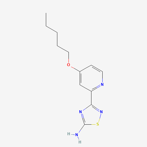 3-(4-pentoxypyridin-2-yl)-1,2,4-thiadiazol-5-amine (CAS: 1179359-84-2) - Related Chemical Product
