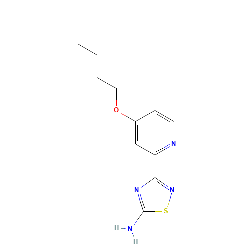 3-(4-pentoxypyridin-2-yl)-1,2,4-thiadiazol-5-amine (CAS: 1179359-84-2) - Related Chemical Product