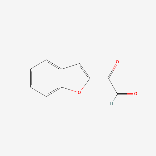 2-(1-benzofuran-2-yl)-2-oxoacetaldehyde (CAS: 40749-31-3) - Chemical Structure and Molecular Formula 