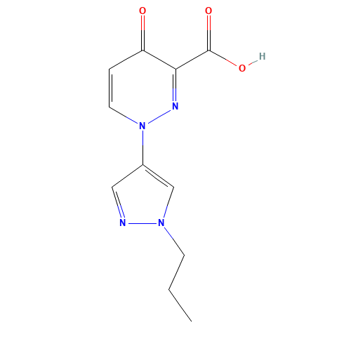 4-oxo-1-(1-propylpyrazol-4-yl)pyridazine-3-carboxylic acid (CAS: 1314397-73-3) - Related Chemical Product