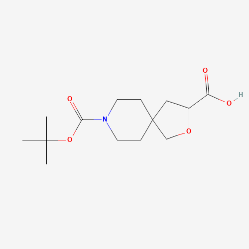 8-[(2-methylpropan-2-yl)oxycarbonyl]-2-oxa-8-azaspiro[4.5]decane-3-carboxylic acid (CAS: 1160246-86-5) - Related Chemical Product