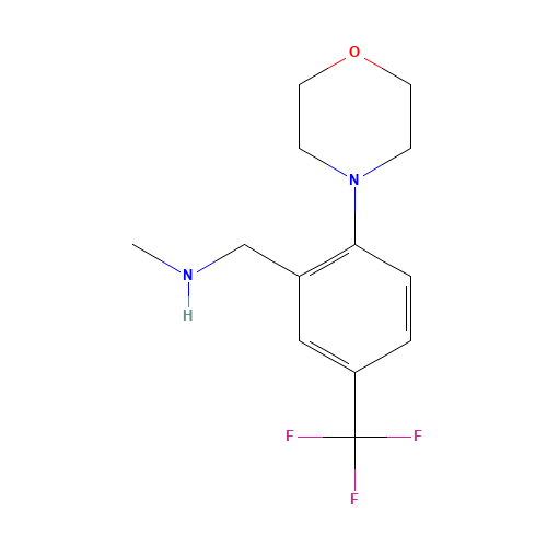 N-methyl-1-[2-morpholin-4-yl-5-(trifluoromethyl)phenyl]methanamine (CAS: 886851-52-1) - Related Chemical Product