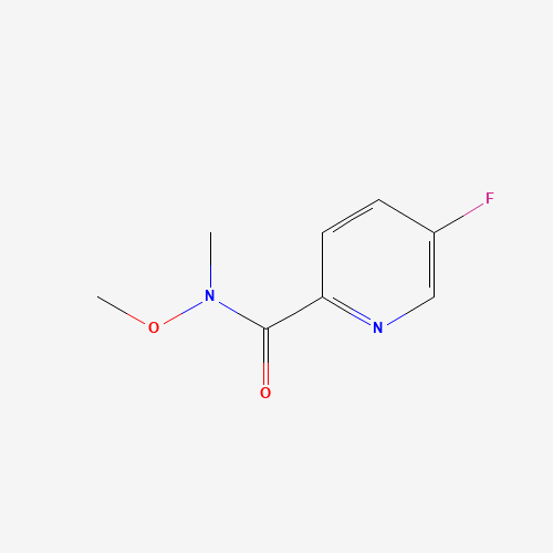 5-fluoro-N-methoxy-N-methylpyridine-2-carboxamide (CAS: 1017598-58-1) - Chemical Structure and Molecular Formula 