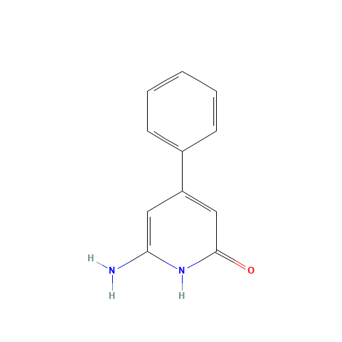 6-amino-4-phenyl-1H-pyridin-2-one (CAS: 72435-03-1) - Chemical Structure and Molecular Formula 