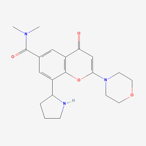 N,N-dimethyl-2-morpholin-4-yl-4-oxo-8-pyrrolidin-2-ylchromene-6-carboxamide (CAS: 1403458-79-6) - Related Chemical Product