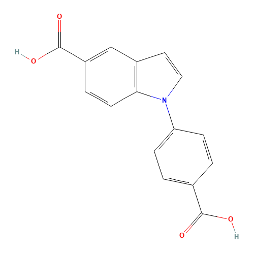 1-(4-carboxyphenyl)indole-5-carboxylic acid (CAS: 71935-16-5) - Related Chemical Product