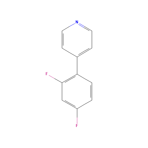 4-(2,4-difluorophenyl)pyridine (CAS: 914349-56-7) - Chemical Structure and Molecular Formula 