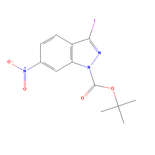 tert-butyl 3-iodo-6-nitroindazole-1-carboxylate (CAS: 586330-18-9) - Related Chemical Product