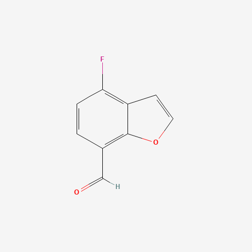 4-fluoro-1-benzofuran-7-carbaldehyde (CAS: 555155-07-2) - Chemical Structure and Molecular Formula 
