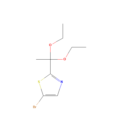 5-bromo-2-(1,1-diethoxyethyl)-1,3-thiazole (CAS: 1312535-30-0) - Related Chemical Product
