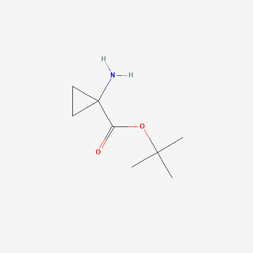 tert-butyl 1-aminocyclopropane-1-carboxylate (CAS: 159871-51-9) - Chemical Structure and Molecular Formula 