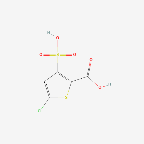 5-chloro-3-sulfothiophene-2-carboxylic acid chemical structure 5-chloro-3-sulfothiophene-2-carboxylic acid (CAS: 187746-94-7) - Chemical Structure and Molecular Formula
