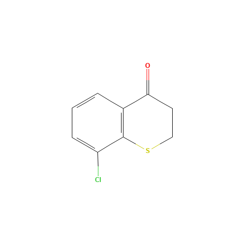 8-chloro-2,3-dihydrothiochromen-4-one (CAS: 60639-20-5) - Chemical Structure and Molecular Formula 