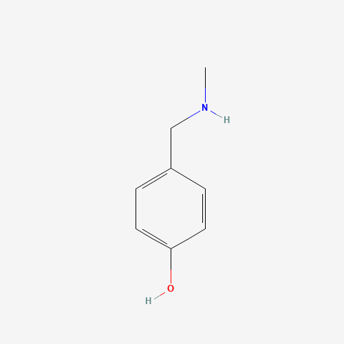 4-(methylaminomethyl)phenol (CAS: 78507-19-4) - Chemical Structure and Molecular Formula 