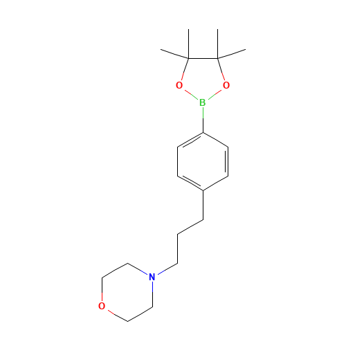 4-[3-[4-(4,4,5,5-tetramethyl-1,3,2-dioxaborolan-2-yl)phenyl]propyl]morpholine (CAS: 1105664-48-9) - Related Chemical Product