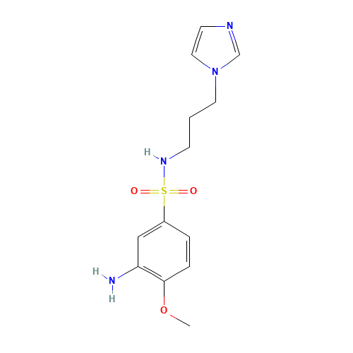 3-amino-N-(3-imidazol-1-ylpropyl)-4-methoxybenzenesulfonamide (CAS: 1038730-83-4) - Related Chemical Product