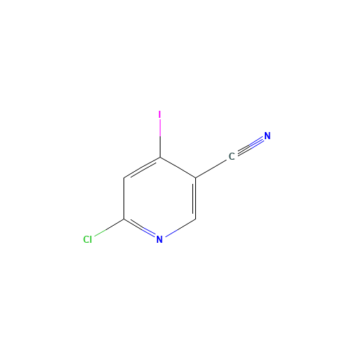 6-chloro-4-iodopyridine-3-carbonitrile (CAS: 1061357-83-2) - Chemical Structure and Molecular Formula 