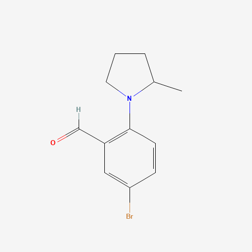 5-bromo-2-(2-methylpyrrolidin-1-yl)benzaldehyde (CAS: 742099-58-7) - Related Chemical Product