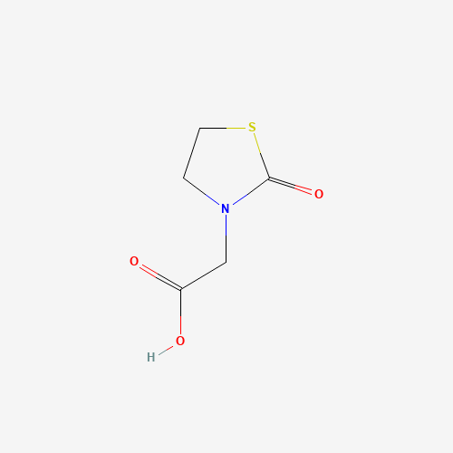 2-(2-oxo-1,3-thiazolidin-3-yl)acetic acid (CAS: 851116-64-8) - Chemical Structure and Molecular Formula 