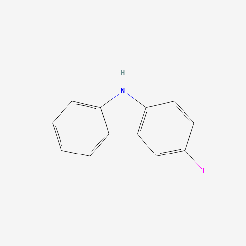 3-iodo-9H-carbazole (CAS: 16807-13-9) - Chemical Structure and Molecular Formula 