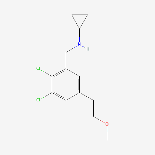 N-[[2,3-dichloro-5-(2-methoxyethyl)phenyl]methyl]cyclopropanamine (CAS: 1194486-58-2) - Related Chemical Product