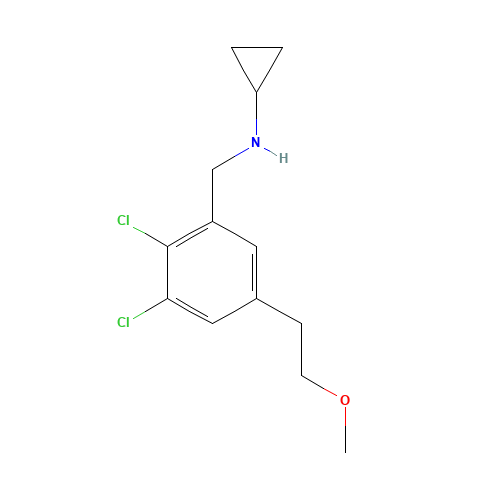 N-[[2,3-dichloro-5-(2-methoxyethyl)phenyl]methyl]cyclopropanamine (CAS: 1194486-58-2) - Related Chemical Product