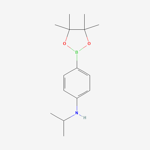N-propan-2-yl-4-(4,4,5,5-tetramethyl-1,3,2-dioxaborolan-2-yl)aniline (CAS: 1256360-63-0) - Related Chemical Product